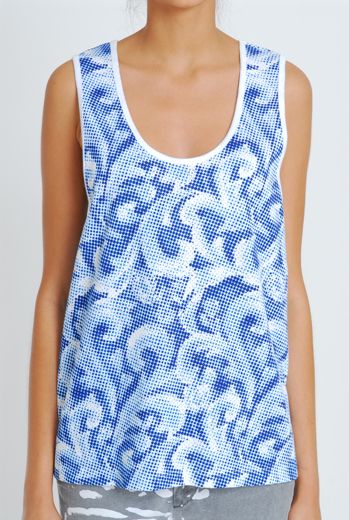 SS11 EMPERORS NEW CLOTHES UNISEX VEST - BLUE